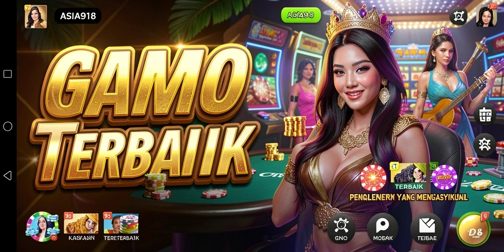 Screenshot gameplay ASIA918 menampilkan suasana Kasino yang hidup.