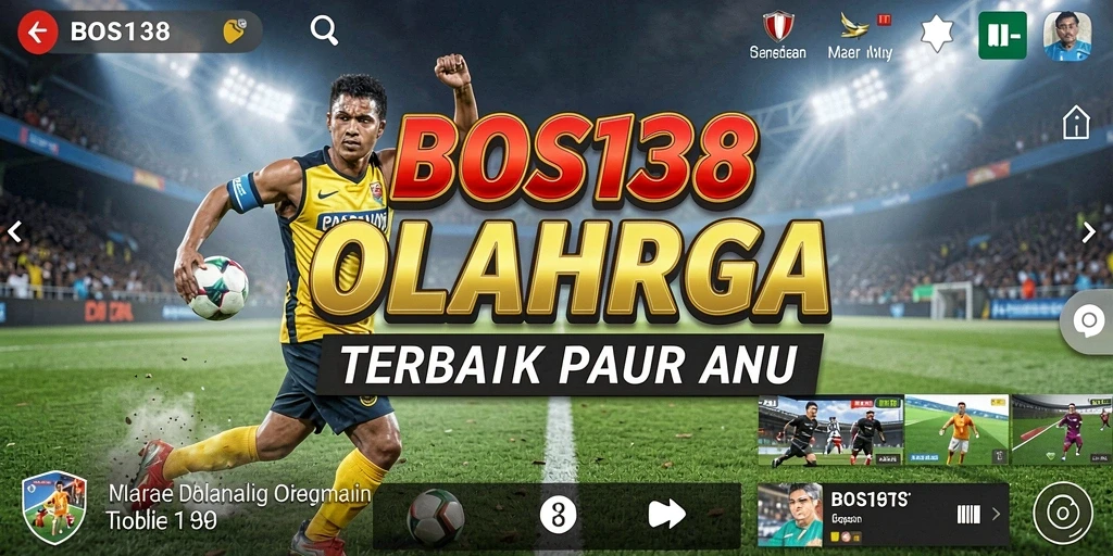 Tampilan gameplay yang mendebarkan di BOS138 dengan grafis olahraga yang memukau.