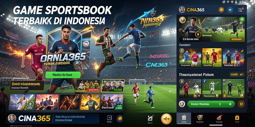 Tampilan antarmuka CINA365 saat melakukan taruhan olahraga.