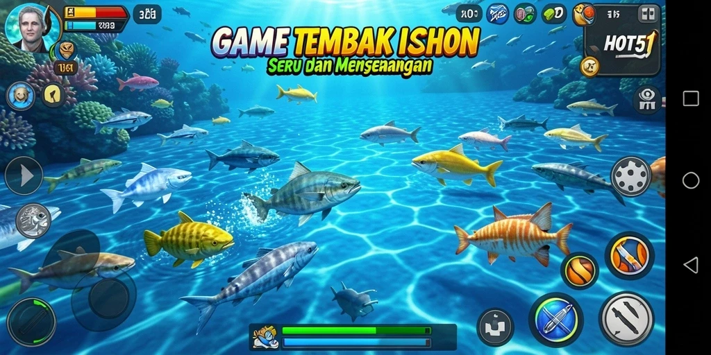 Tampilan menarik dari gameplay Tembak Ikan HOT51.