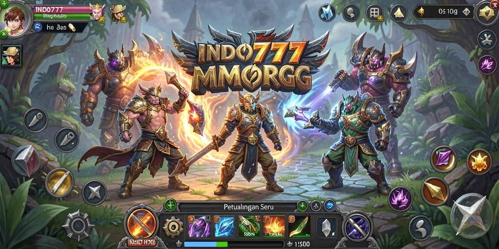 Tampilan gameplay INDO777 yang menakjubkan dengan aksi pertempuran seru.