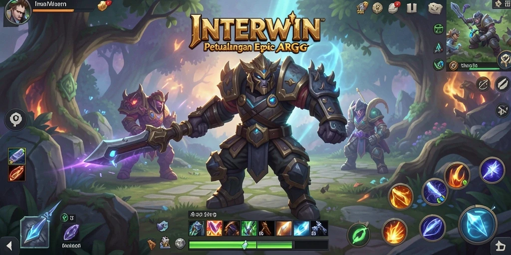 Tampak gameplay yang menegangkan dalam dunia ARPG INTERWIN.