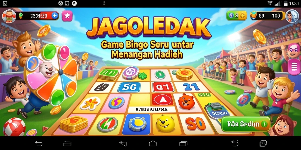 Tampilan gameplay JAGOLEDAK yang menarik dan interaktif.