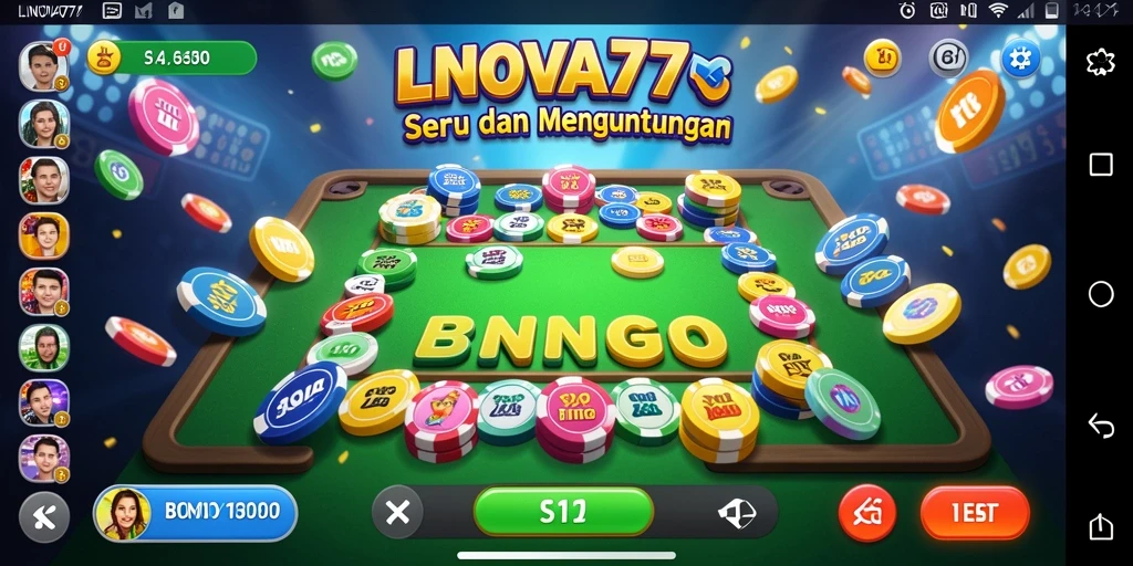 Tampilan gameplay LNOVA777 yang seru dan penuh warna.