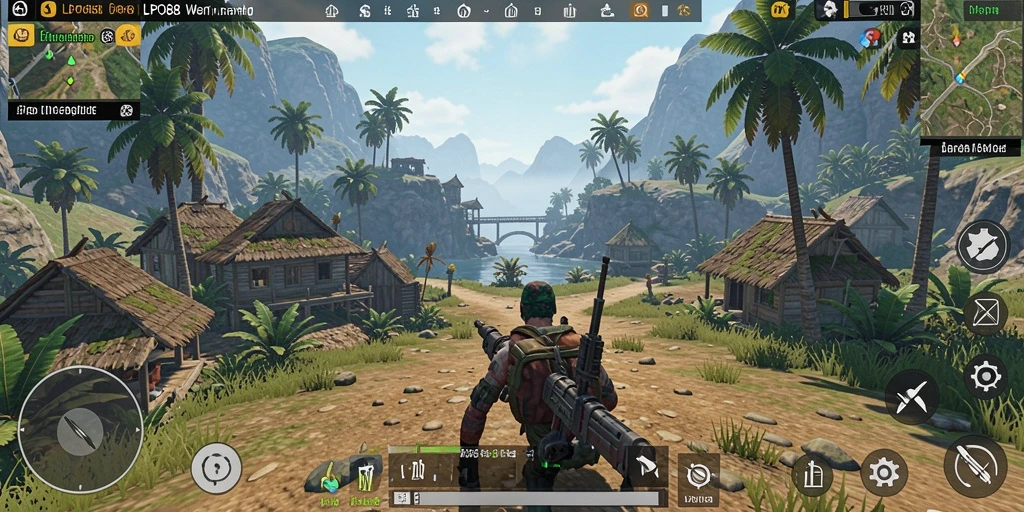Screenshot LPO88 menunjukkan keindahan dunia Open World yang luas.