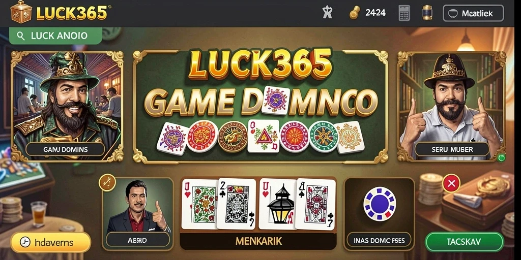 Screenshot gameplay LUCK365 menampilkan keseruan bermain Domino.