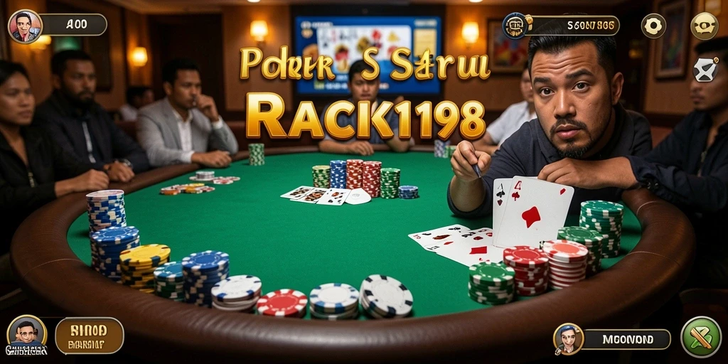 Tampilan menarik gameplay Poker di RACIK198.