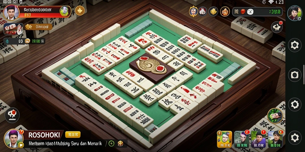 Screenshot dari gameplay Mahjong ROSOHOKI yang menarik.