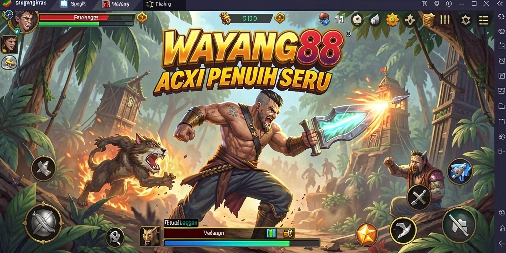 Tampilan utama gameplay WAYANG88 yang mendebarkan.