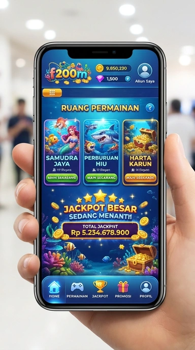 Halaman detail aplikasi yang informatif di f200m.